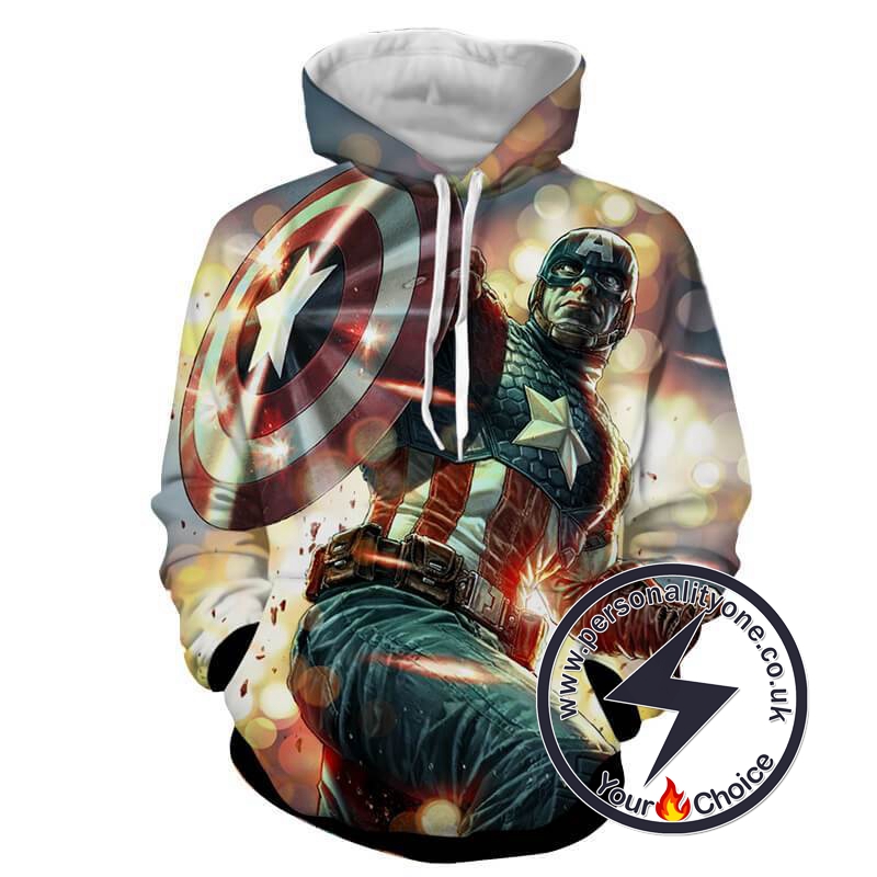 CAPTAIN AMERICA PULLOVER 3D Hoodies - CAPTAIN AMERICA 3D